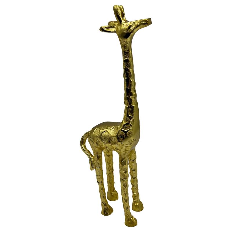 Decorative Handmade Aluminum 13 inch Giraffe Sculpture - 4.5 x 2 x 13 in