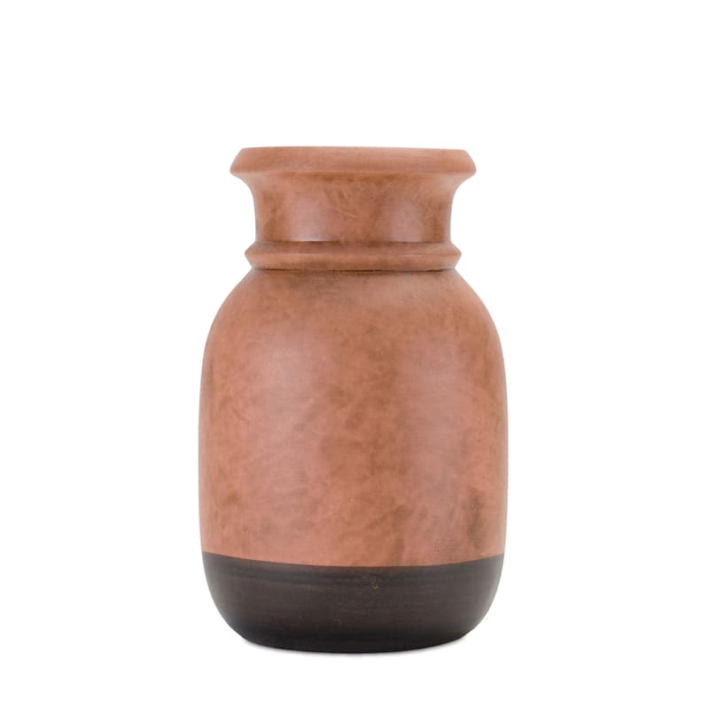 Dual-Tone Ceramic Candle Holder (Set of 2)