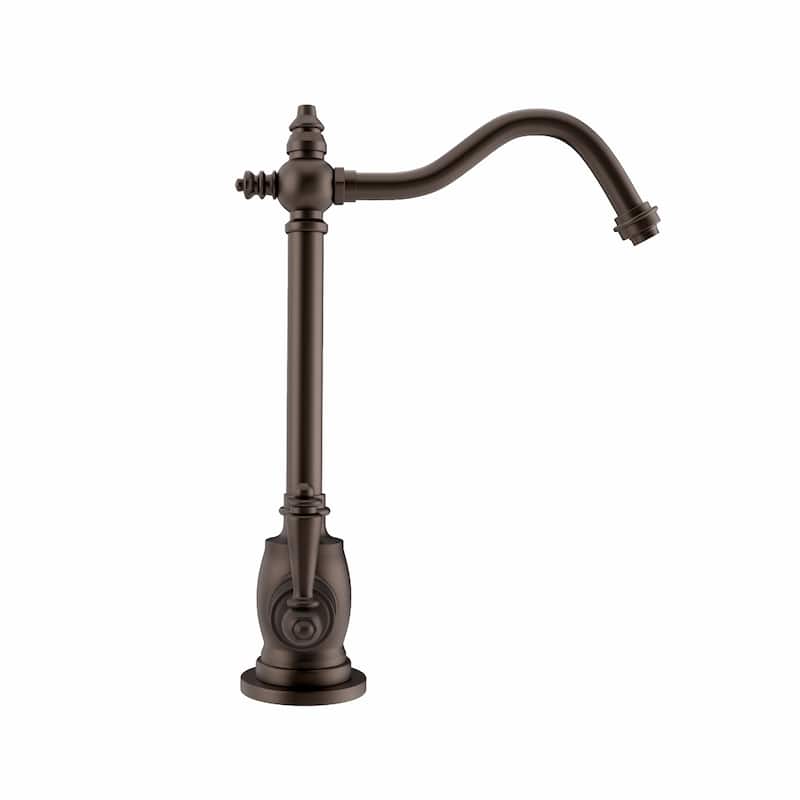 Whitehaus Collection Point of Use Instant Hot/Cold Water Drinking Faucet with Traditional Swivel Spout