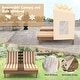 preview thumbnail 3 of 6, Kids Lounge Chair with Canopy, Cup Holders, and Cushioned Seat, Outdoor Furniture for 3-8 Year Olds