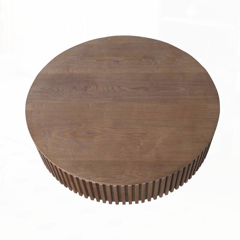 Lift-top Coffee Table Solid Wood Veneered Coffee Table with Storage and Adjustable Height