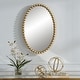 preview thumbnail 7 of 5, Uttermost 09875 Serna 20" W x 30" H Oval Framed Bathroom Mirror
