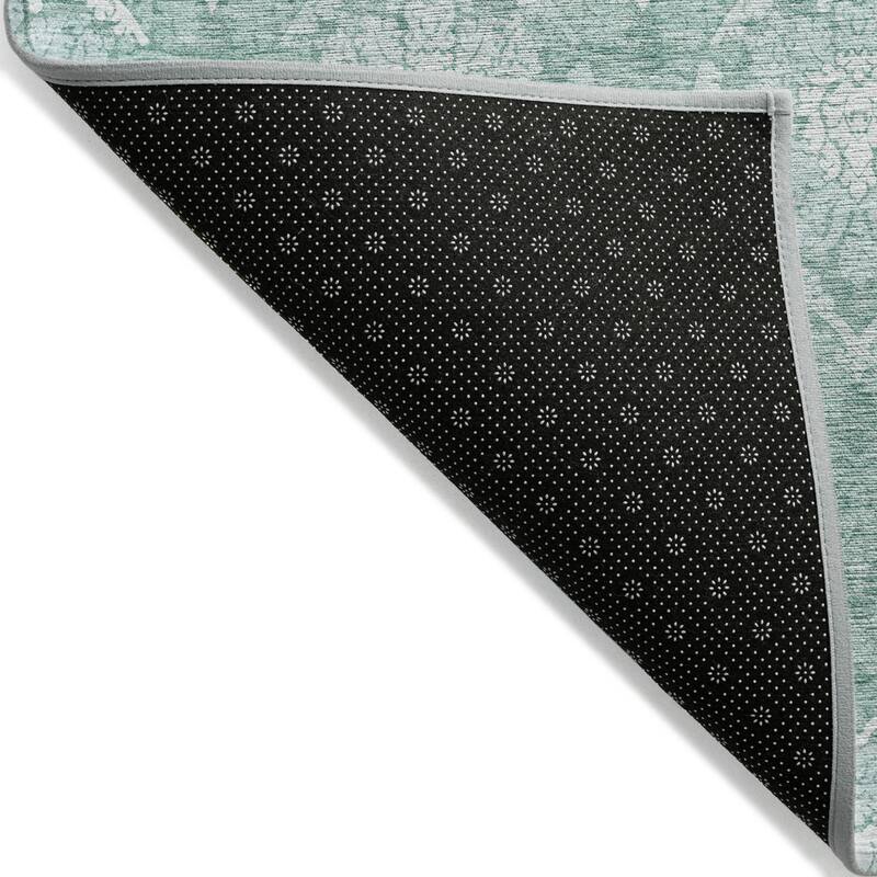 HomeRoots Medallion Transitional Rectangle Outdoor Rug