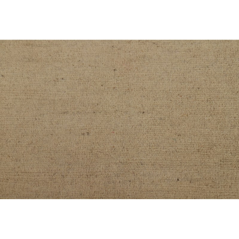 Modern Gabbeh Runner Rug Hand-Knotted Wool Carpet - 3'0"x 9'8"