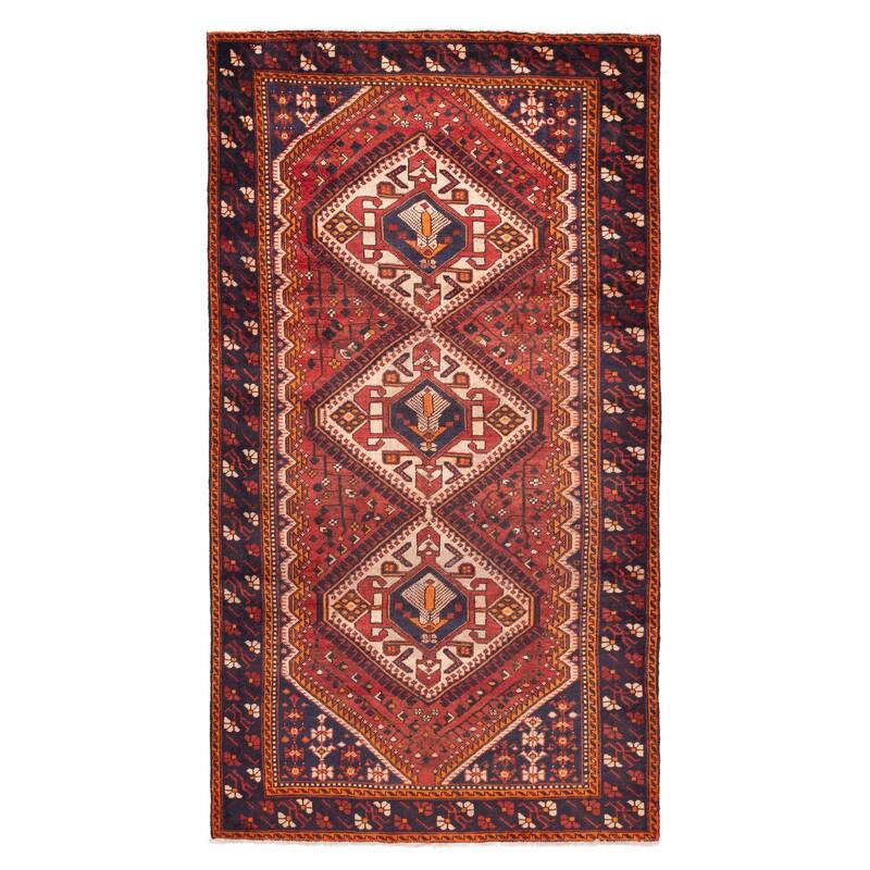 ECARPETGALLERY Hand-knotted Konya Anatolian Red Wool Rug - 5'1 x 9'7