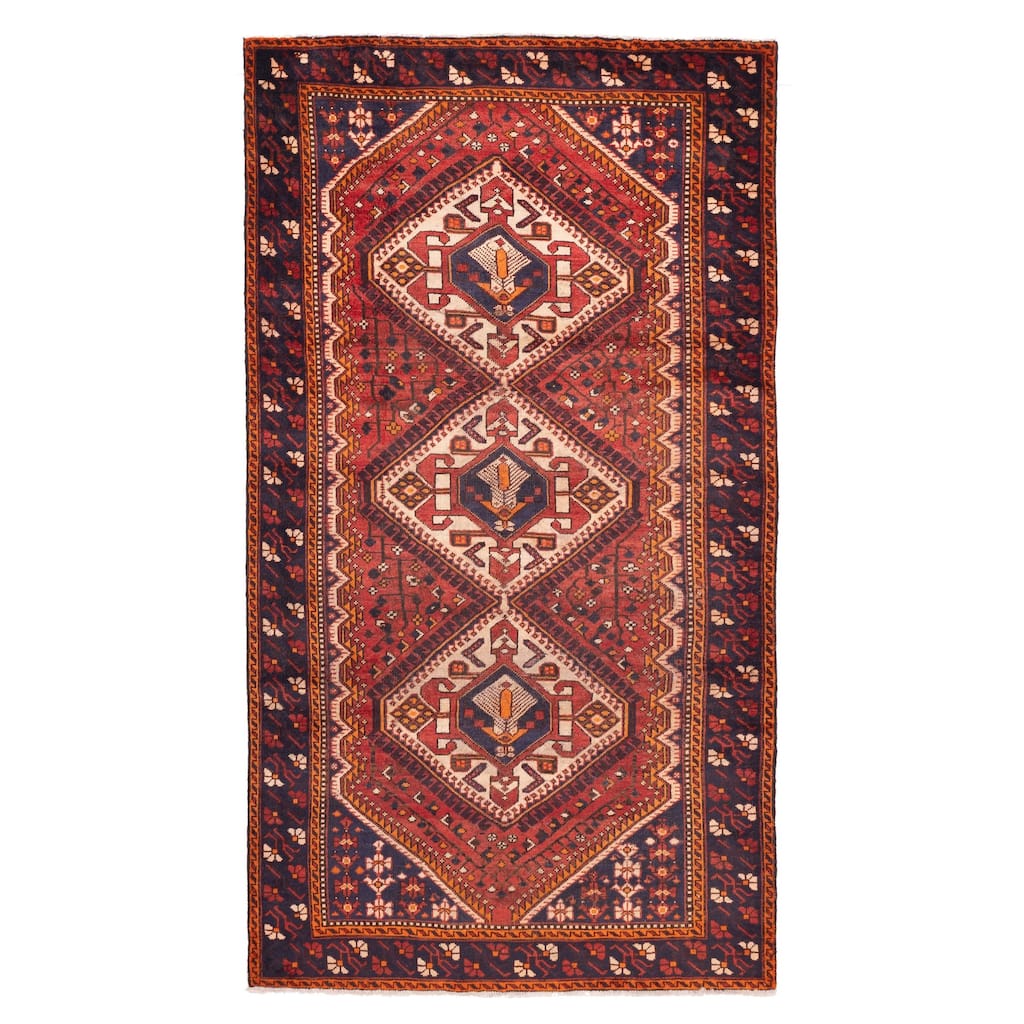 ECARPETGALLERY Hand-knotted Konya Anatolian Red Wool Rug - 5'1 x 9'7