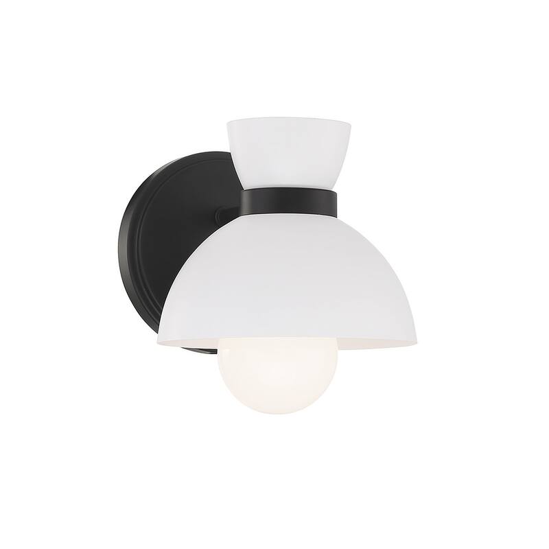 Meridian M90101 6" Tall Wall Sconce - Matte Black