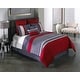 preview thumbnail 1 of 5, Riverbrook Home Cypress Red 8 Piece Comforter Set
