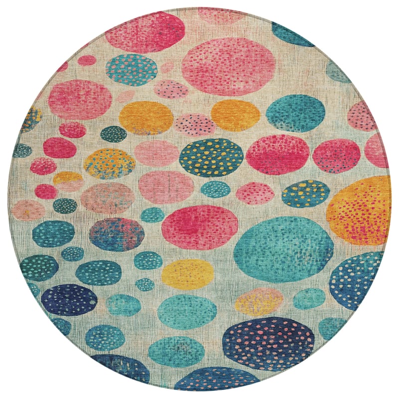 HomeRoots Geometric Transitional Rectangle Outdoor Rug