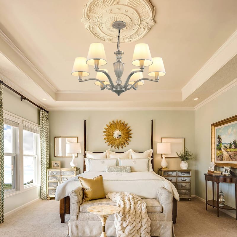 6 - Light Dimmable Classic / Traditional Chandelier