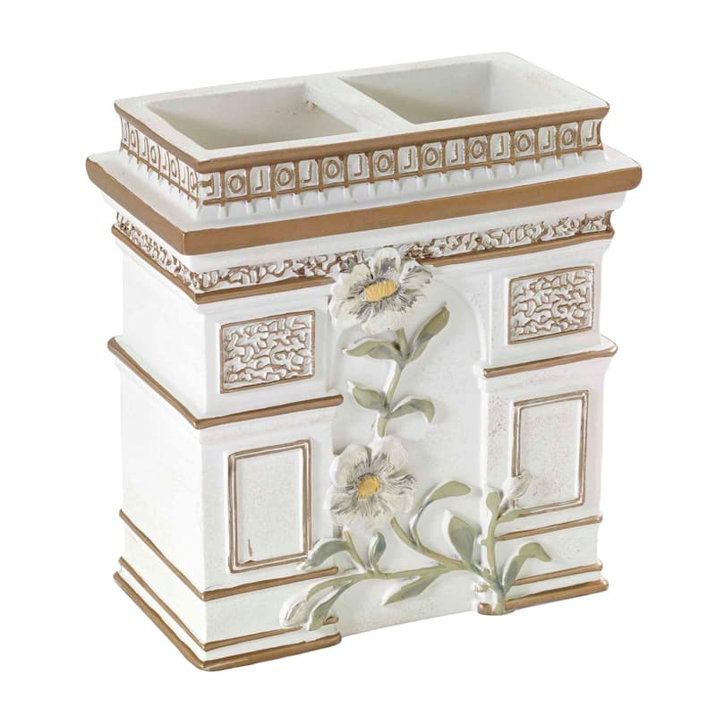 Avanti Linens Paris Botanique Toothbrush Holder - White - Toothbrush Holder