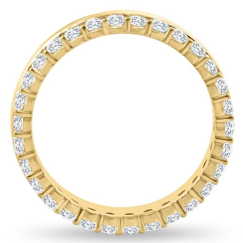 1Ct Diamond Eternity High Polished Women's Stackable Ring Wedding Band