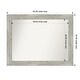 preview thumbnail 62 of 119, Dove Greywash Framed Non-Beveled Custom Wall Mirror, Bathroom Vanity Mirror Outer Size: 44 x 34