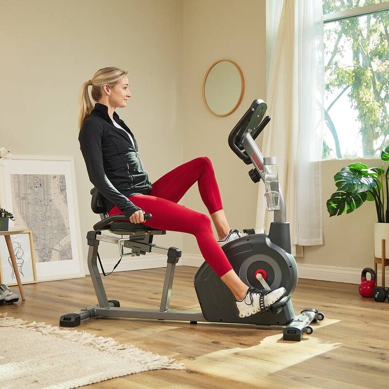 Sunny Health & Fitness Elite Interactive Series Exercise Recumbent Bike