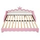 preview thumbnail 7 of 25, Modern Upholstered Princess Daybed wCrown Headboard & LED Lights, Twin to Size Extending Daybed Sofa Bed, Guest Bed