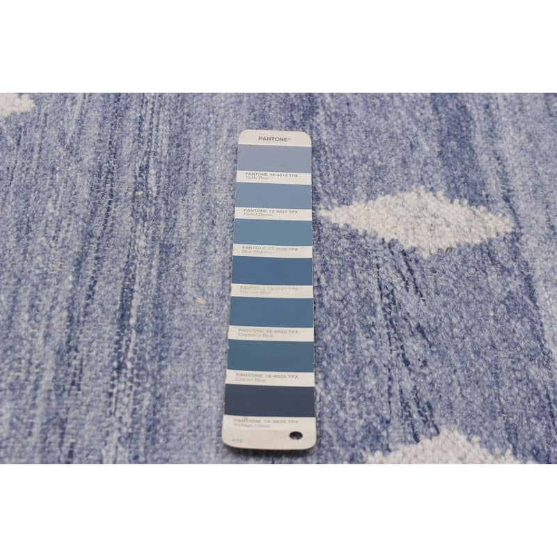 Ankara FW Slate Blue Kilim 8'10" x 11'8" - 8'10 x 11'8