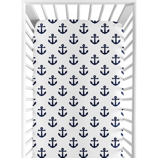 Sailor Collection Fitted Crib Sheet Sweet Jojo Designs