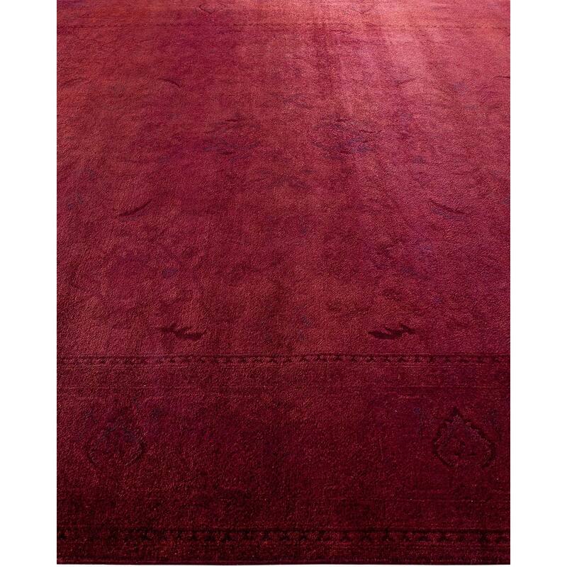 Vibrance, One-of-a-Kind Hand-Knotted Area Rug - Red, 8' 2" x 10' 2" - 8' 2" x 10' 2"