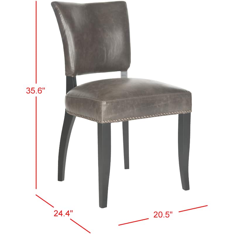 SAFAVIEH Eluned Antique Brown Dining Chair (Set of 2) - 21"W x 24"D x 36"H