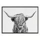preview thumbnail 9 of 9, Kate and Laurel Sylvie Highland Cow 2 Framed Canvas by Simon Te of Tai Prints