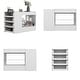 preview thumbnail 18 of 20, HOMELAVY Glass-Top Closet Organizer White Dressing Island Ample Storage Dresser Cabinets