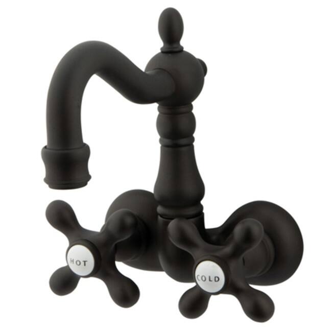 Kingston Brass Vintage Wall Mounted Clawfoot Tub Filler with Metal