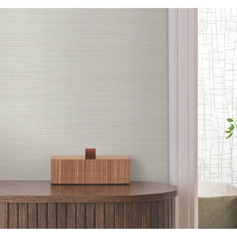 Warner Rhett Neutral Striated Wallpaper