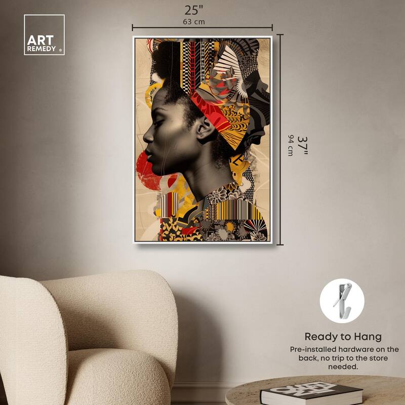 Cultural Collage Canvas by Art Remedy