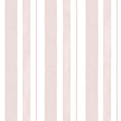 Shabby Chic by Rachel Ashwell Watercolour Stripe Pink Wallpaper
