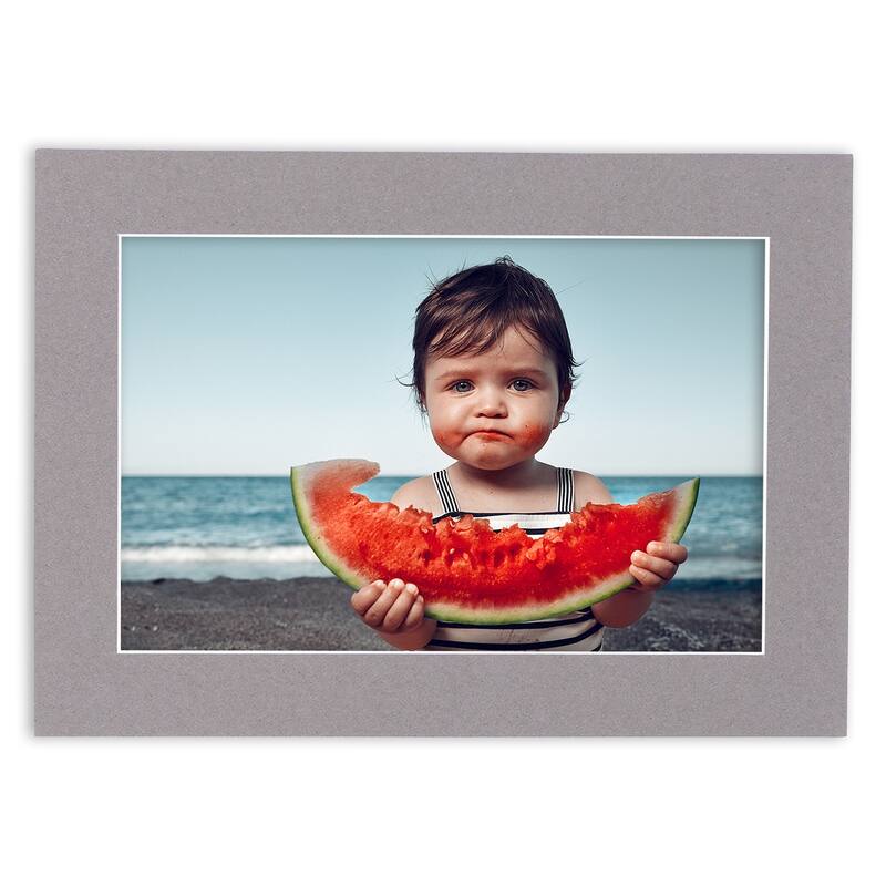 18x24 Mat for 12x18 Photo Charcoal Matboard for Frames Measuring 18 x