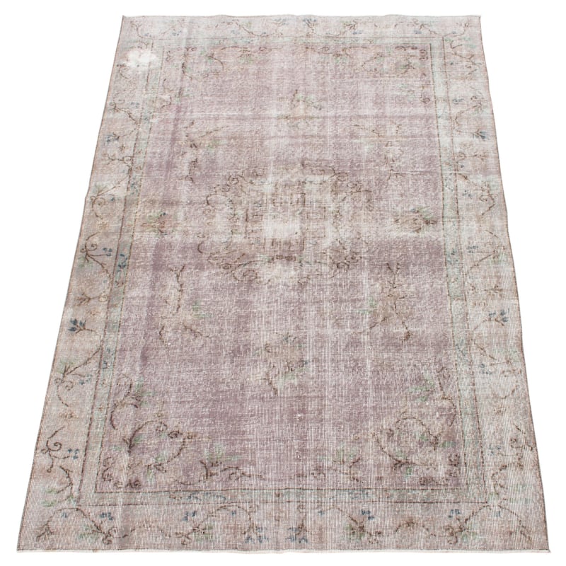 ECARPETGALLERY Hand-knotted Color Transition Beige, Grey Wool Rug - 5'5 x 8'8
