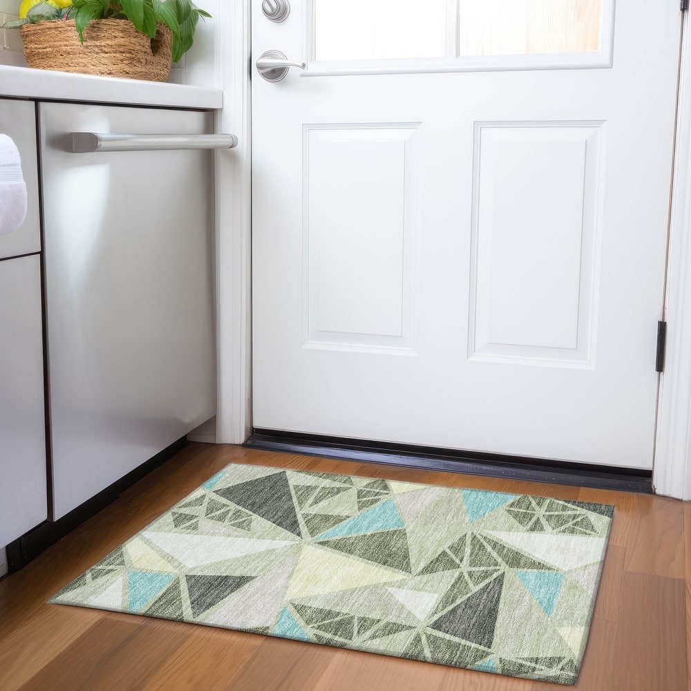 Premium Washable Super Soft Contemporary Mosaic Mayfield Rug