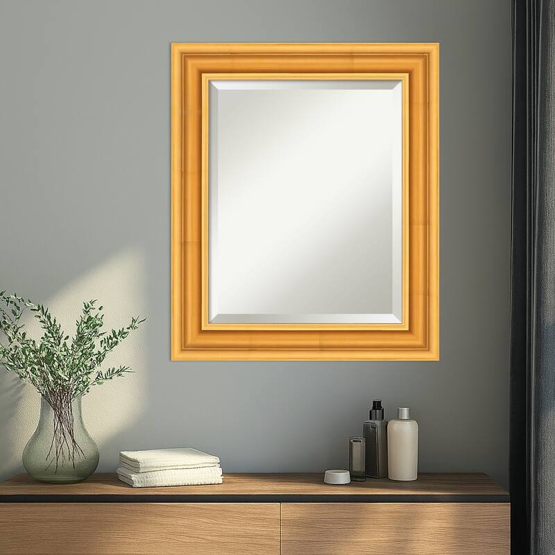 Sierra Beveled Wood Framed Wall Mirror