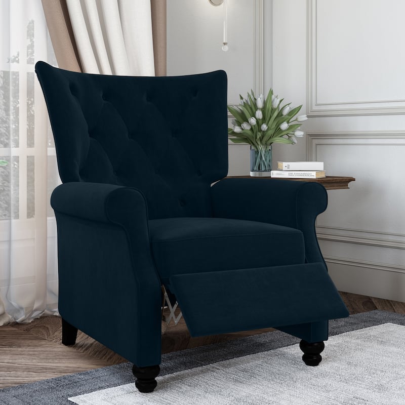 Copper Grove Plush Push-back Recliner Chair