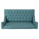 preview thumbnail 4 of 7, Leora Contemporary Tufted Wingback Loveseat by Christopher Knight Home