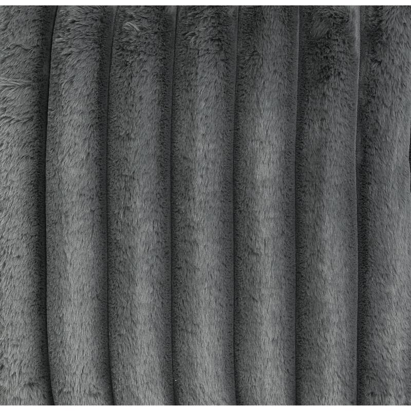 40 inch Minky Gunmetal Memory Foam Lounger