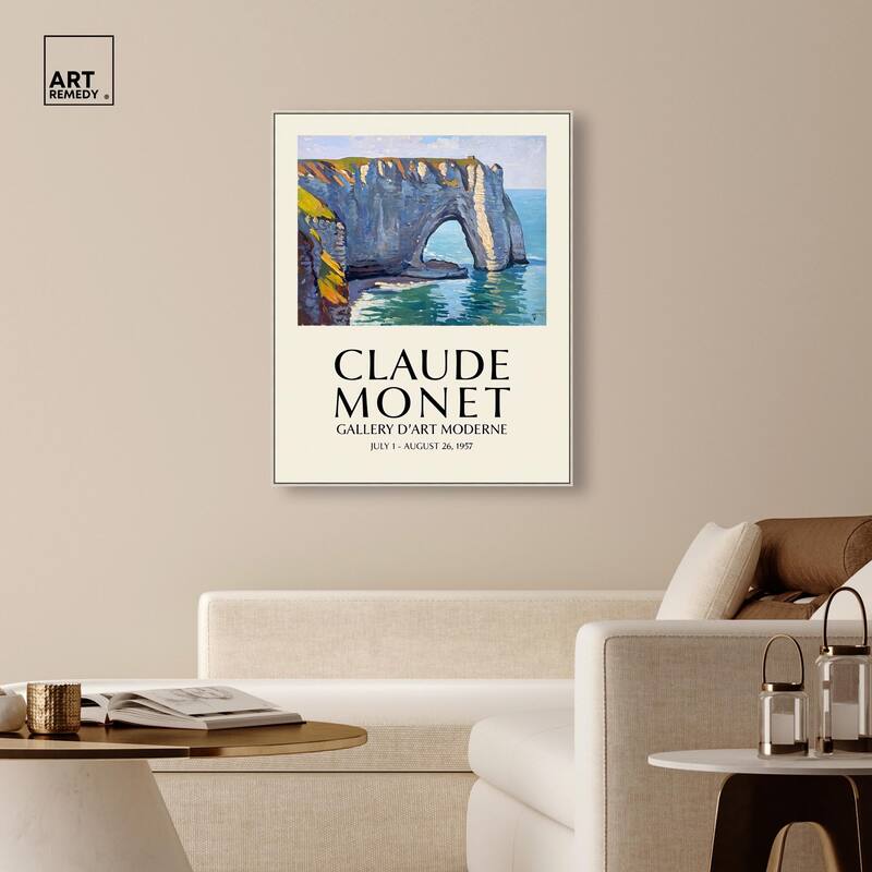 Seascape at Etretat Canvas by Art Remedy