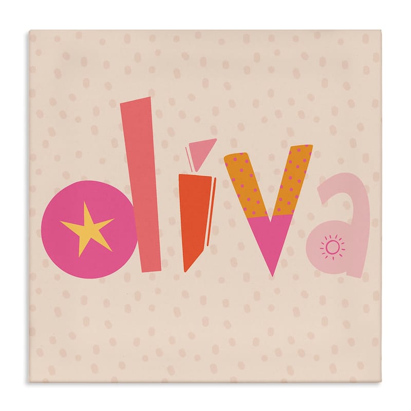 Stupell Diva Patterned Whimsical Text Canvas Wall Art Design By Sazerelli Designs - 36 x 36
