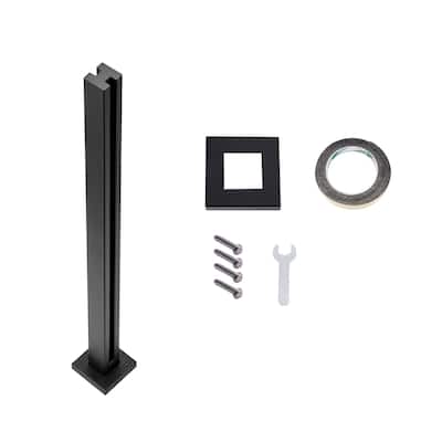 Glass Clamp, Height Glass Railing Bracket for 0.39 "-0.47 " Thickness Tempered Glass, 304 Stainless Steel Glass Mounting Clamp