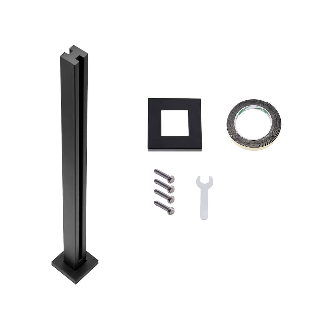 Glass Clamp, Height Glass Railing Bracket for 0.39 "-0.47 " Thickness Tempered Glass, 304 Stainless Steel Glass Mounting Clamp
