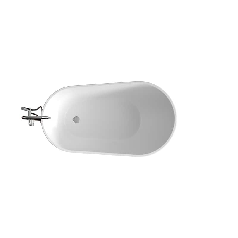 KBV 59'' x 31'' Freestanding Soaking Acrylic Bathtub GTBT0008