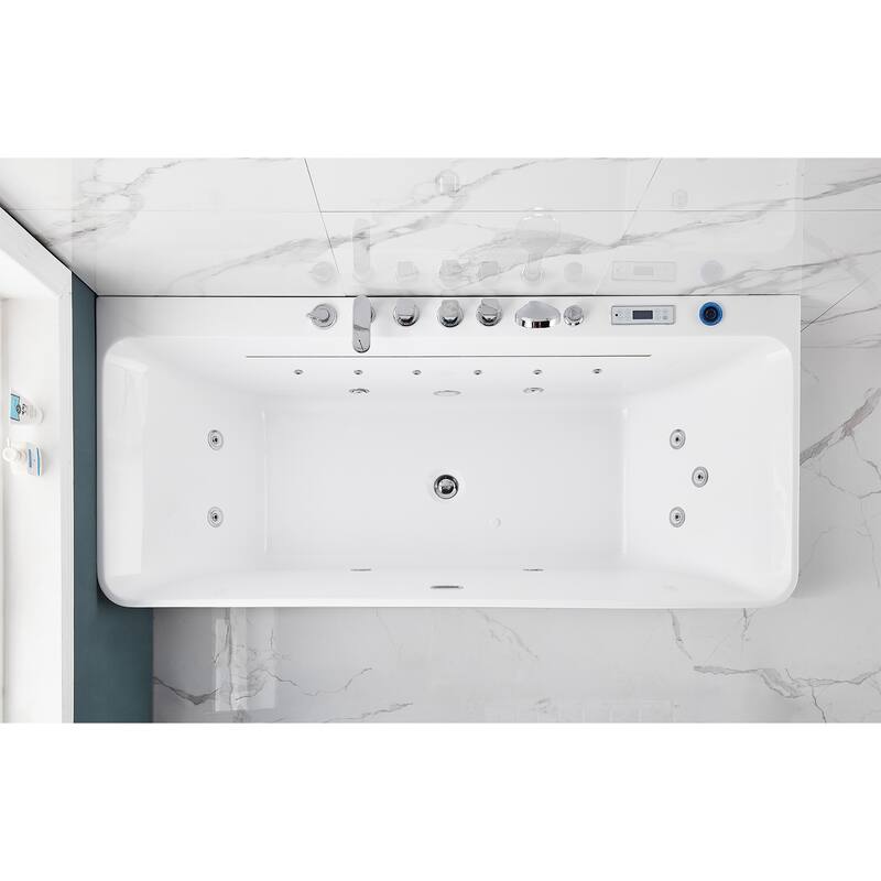 A&E Bath Silvester Freestanding Jetted Tub - 67-inch