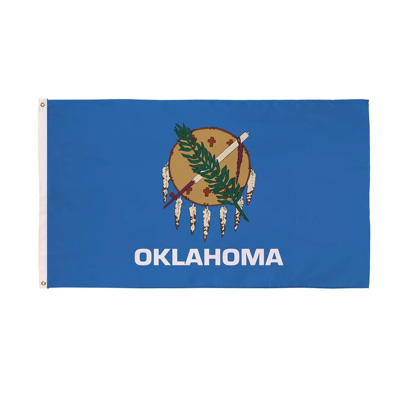 State of Oklahoma Double Sided Estate Flag w/ 2 Grommets, 3'x5'