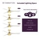preview thumbnail 14 of 17, Fanimation Klear 56 inch Indoor/Outdoor Smart Ceiling Fan with LED CCT Select Light Kit and Remote - Brushed Satin Brass & White