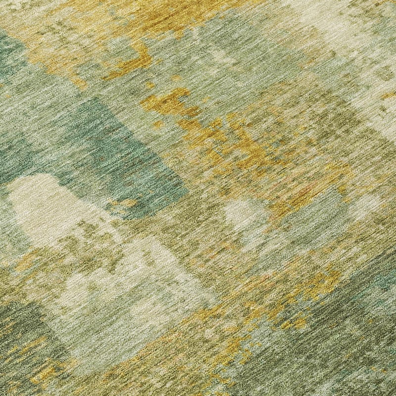 Machine Washable Indoor/Outdoor Contemporary Chantille Rug