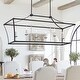 preview thumbnail 1 of 14, 6 - Light Kitchen Island Linear Pendant