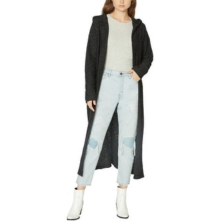 womens hooded duster cardigan