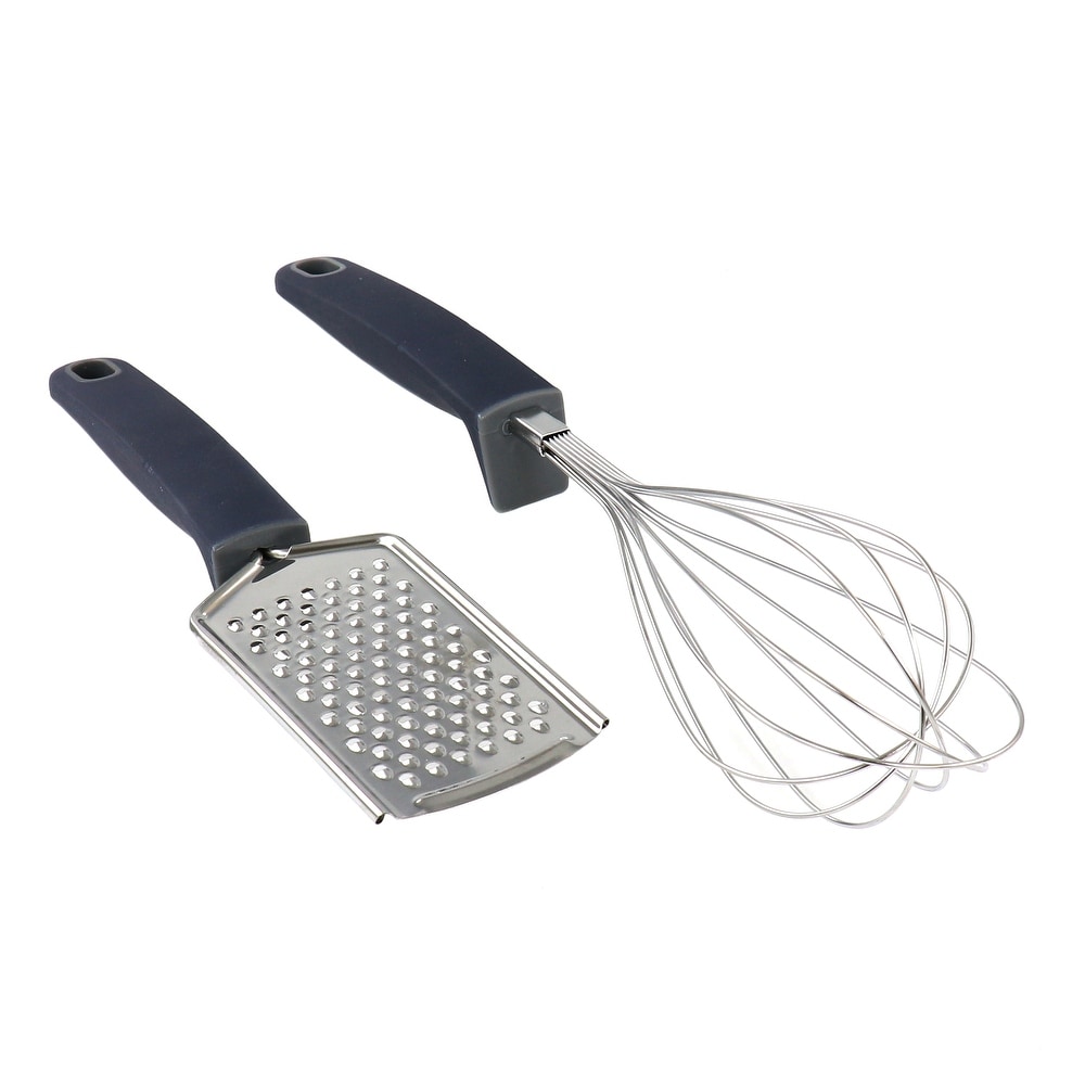 Oster Flat Bluemarine 3 Piece Grater and Container Set in Navy