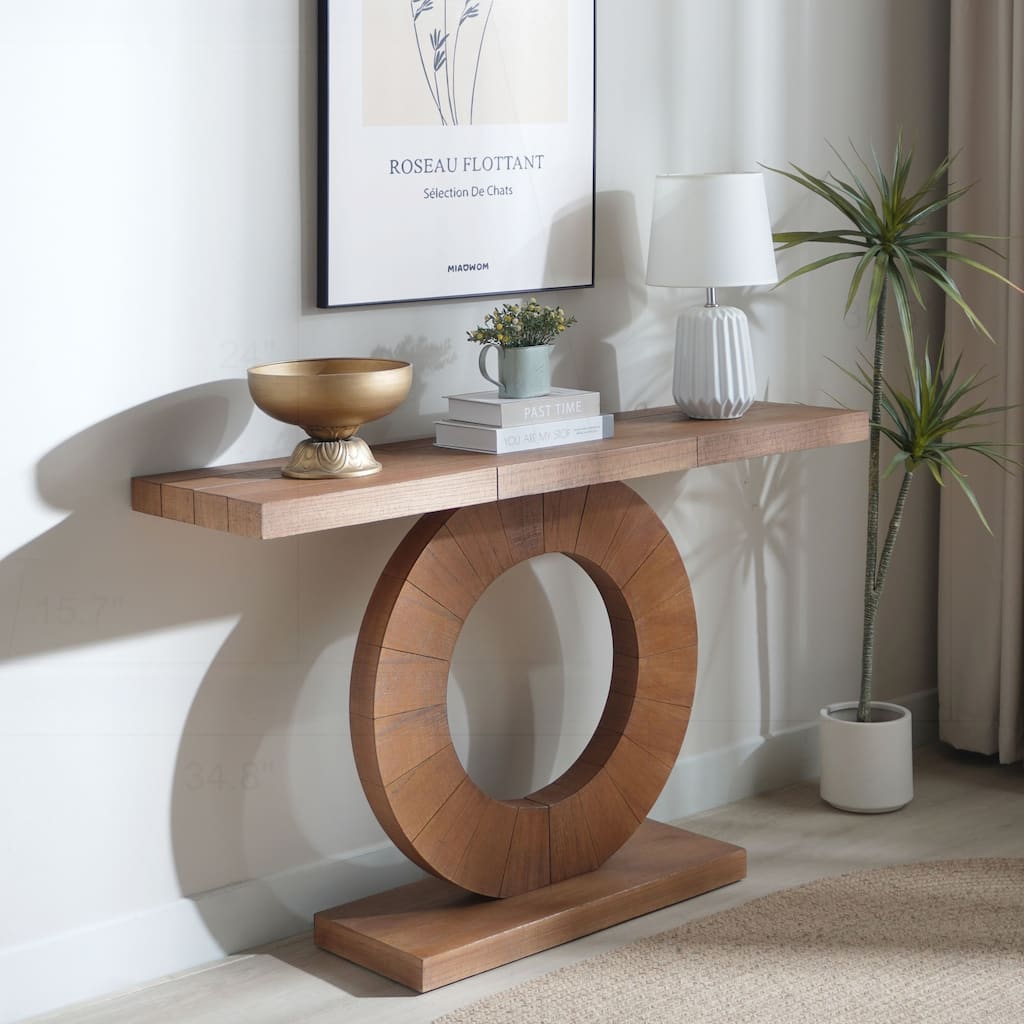 Modern Minimalist Wooden Console Table for Various Spaces with Stylish Design