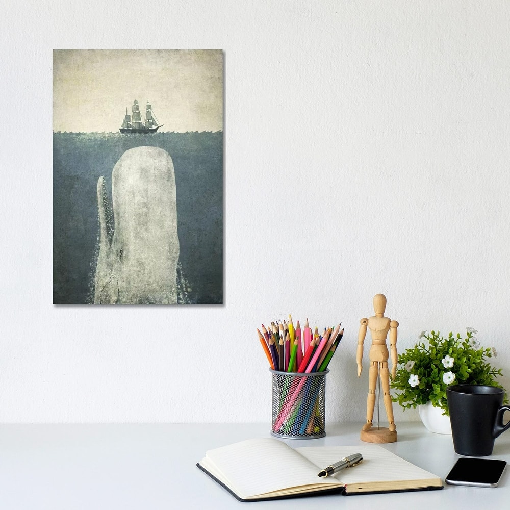 iCanvas "White Whale" by Terry Fan Canvas Print
